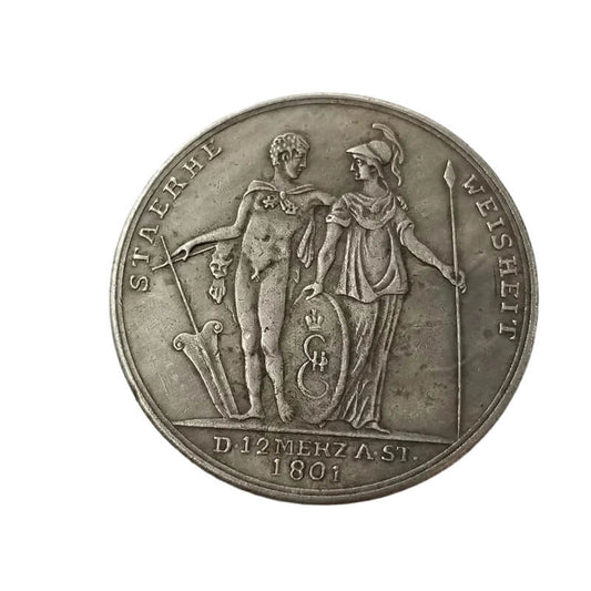 Antique Crafts 1801 Russian Alexander I Silver Commemorative Coin