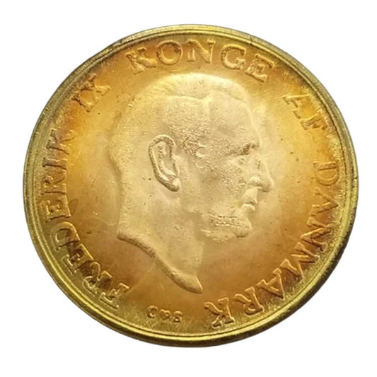 1960 Danish 1 Krone Copper Coin Replica