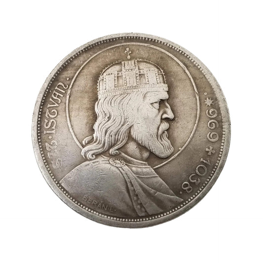 1938 Hungarian 5 Pengo Replica Coin