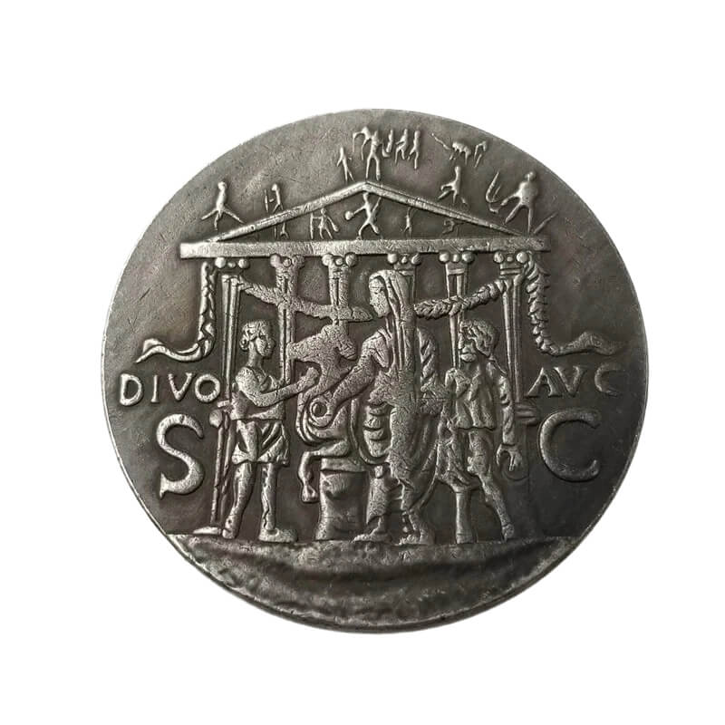 Ancient Roman Pietas Silver Coin