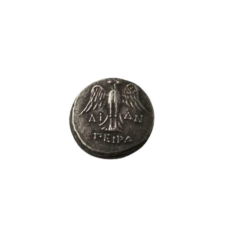Ancient Greek Athena Silver Coin Replica