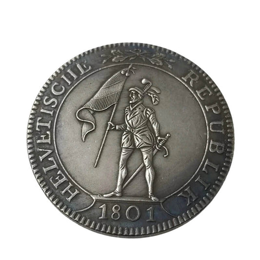 1801 Copper-Plated Silver 4 FRANKEN Replica Coin