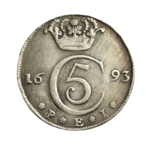 1693 Norwegian Commemorative Silver Coin Replica