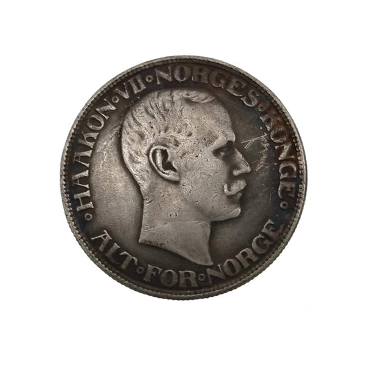 1910 Norwegian 2 Kroner Coin Replica