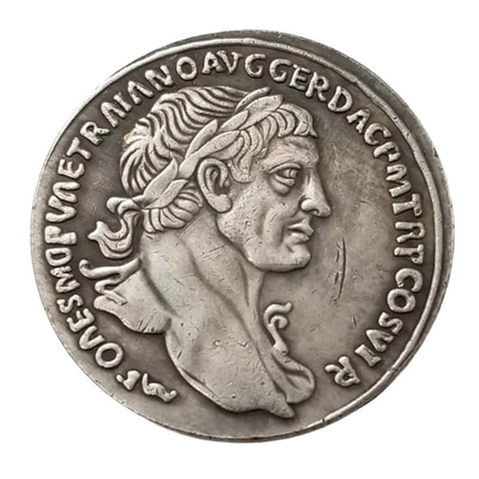 Ancient Roman Silver-Plated Copper Denarius  Coin Replica
