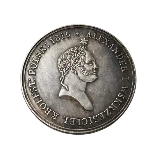 1826 Polish Silver-Plated Copper Replica Coin