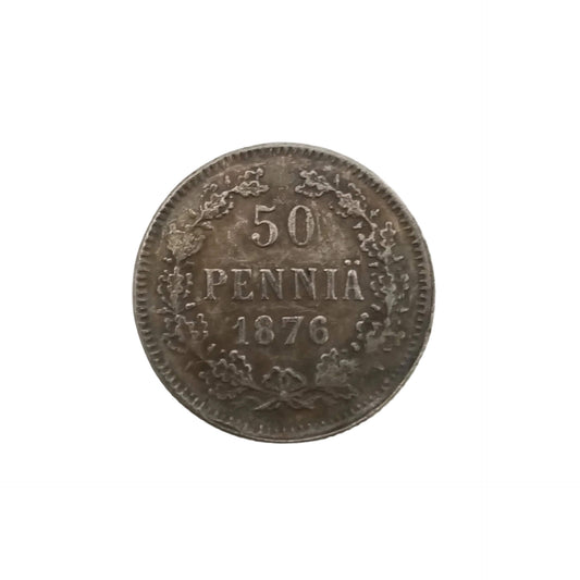 1876 Finnish 50 Penni Replica Coin