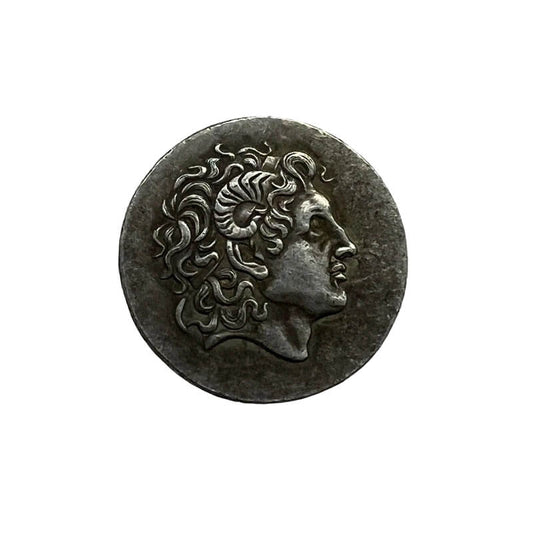 Ancient Greek Silver-Plated Bronze Coin Replica