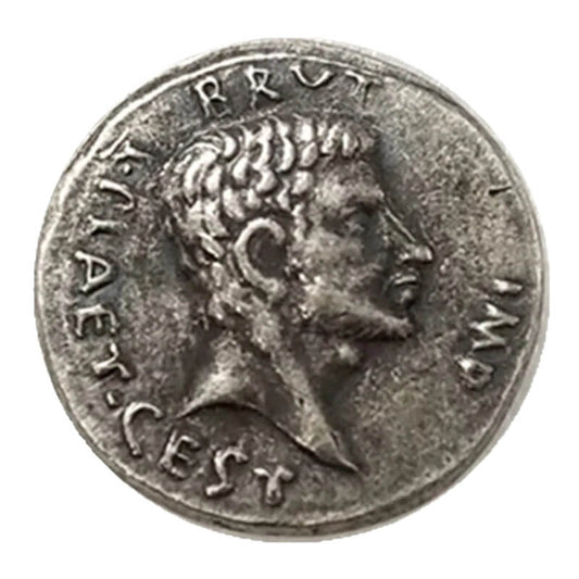 Ancient Roman Brutus "EID MAR" Memorial Silver Coin