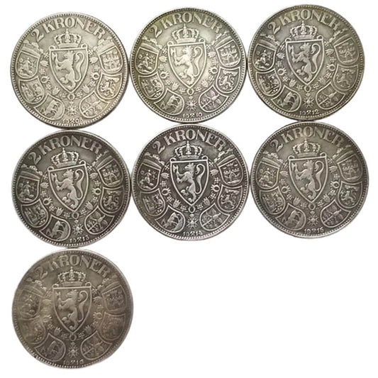 Norwegian 2 Kroner Coin Replica1908,1910,1912,1913,1914,1915,1916