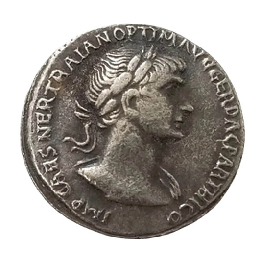 Roman Silver-Plated Copper Coin Denarius Replica