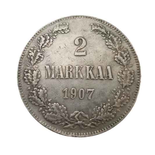 1907-L Finland 2 Markkaa Coin Replica