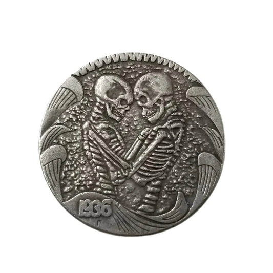1936 US Hobo Nickel Skull Coin Replica