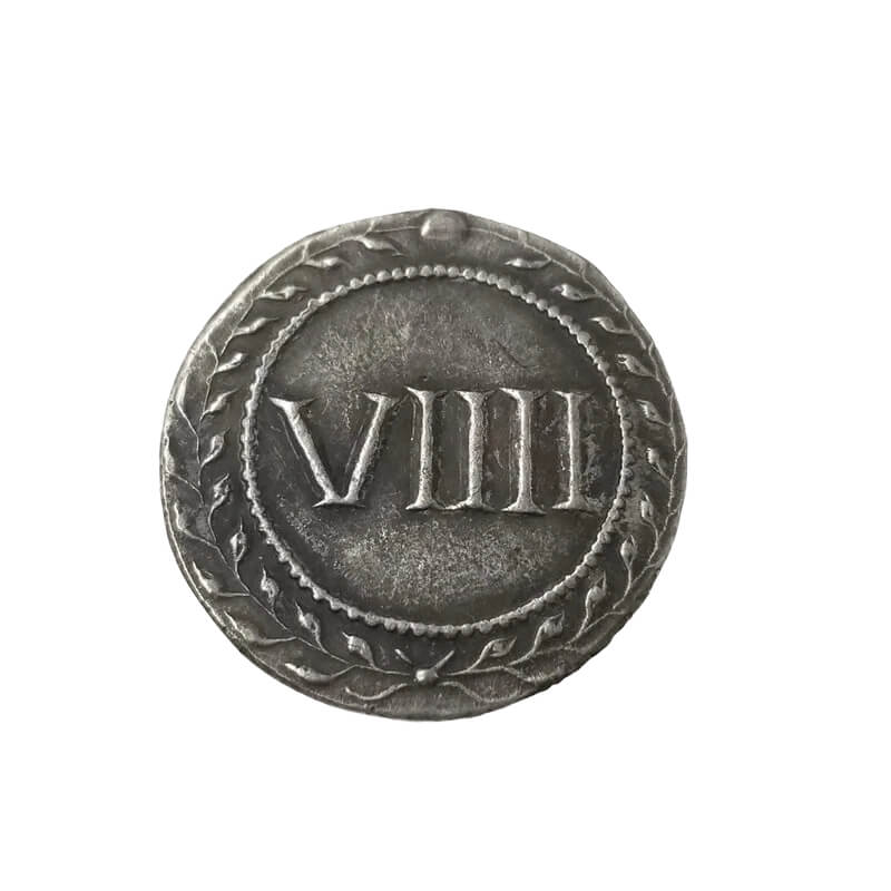 Ancient Roman Coin replica showcasing numerals I to XVI(16pc/set)