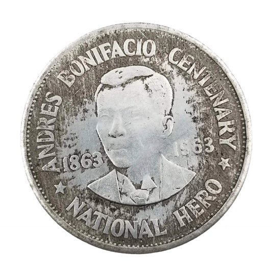 Philippine Silver-Plated Brass Aged Coin Replica