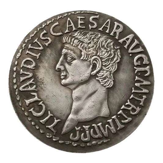 Ancient Roman Caesar Denarius Silver Coin