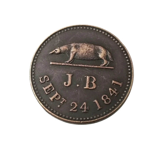 1841 Malaysian Aged Copper Replica Coin