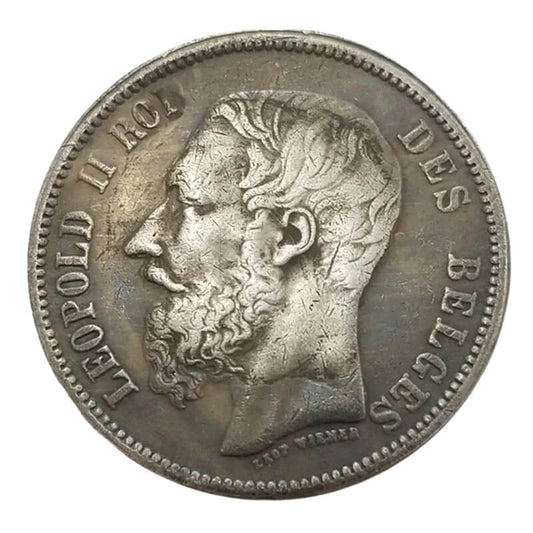 1867 Belgium 5 Franc Coin Replica